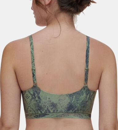 Snake-print Bralette