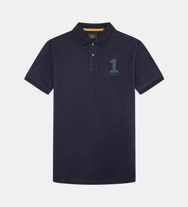 Embroidered Heritage Number Polo Shirt