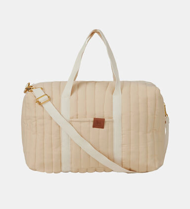 Wheat Quilted Gym Bag