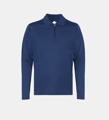 Half-zip Collar Long Sleeve Polo