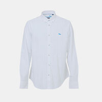 Cotton Contrasted Line Logo Shirt