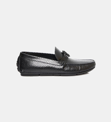 Drivers Logo Leather Loafers