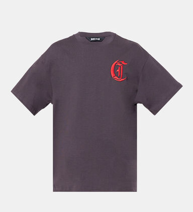 Embroidered Logo Crewneck T-shirt