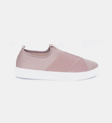 Elastic Fabric Slip-on Sneakers