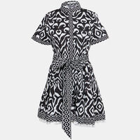 Abstract Printed Mini Dress