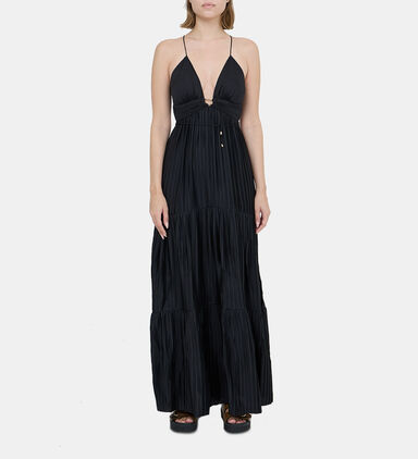 Pleated Maxi Dress