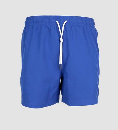 White Drawstring Swim Shorts