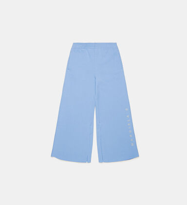 Cotton Leg Logo-print Flared Pants