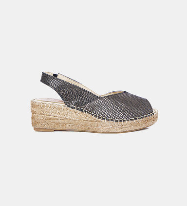 Snake Slingback Espadrilles