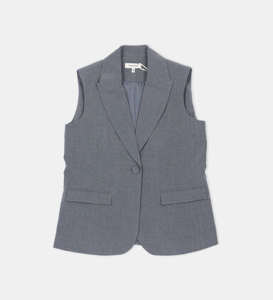 Flannel Single-breasted Waistcoat