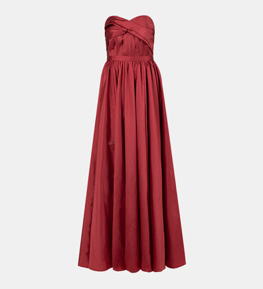 Tulle Satin Flared Dress