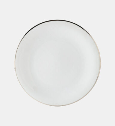 Chic Round White Dinner Plate 28 Cm