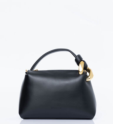 The Small Corner Leather Top Handle Bag