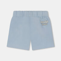 Flower Logo Printed Bermuda Shorts