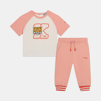 Logo Printed T-shirt Pants Set