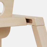 Robot Oak Wood High Chair