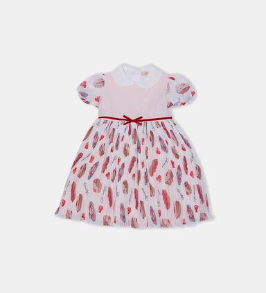 Cupcakes-print Pleated Dress