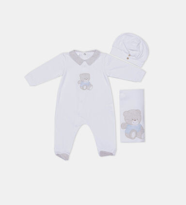 Bear Dungaree 3-piece Set