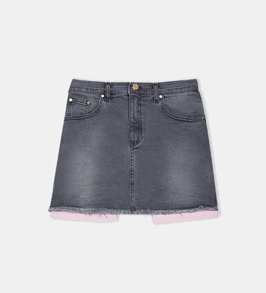 Cotton 5-pockets Denim Mini Skirt