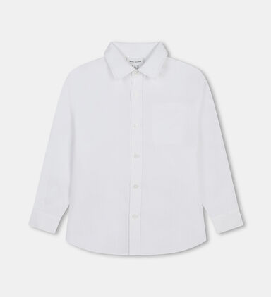 Cotton Poplin Long Sleeved Shirt