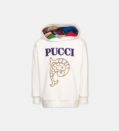 Embroidered Logo Hooded Sweatshirt