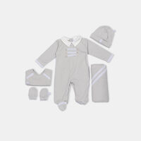 Stitching Dungaree 5-piece Set