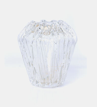 Aghata Handmade Gold Crystal Vase