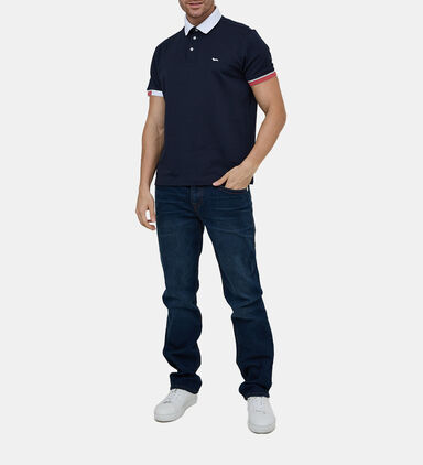 Stripe-detailed Polo Shirt