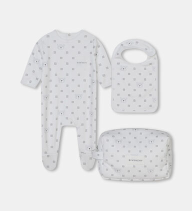 Set Of Pyjamas, Bib, And Case