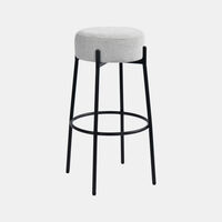 Archie Fabric Steel Bar Stool