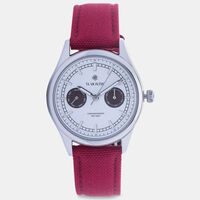 Leather Stainless Steel Watch