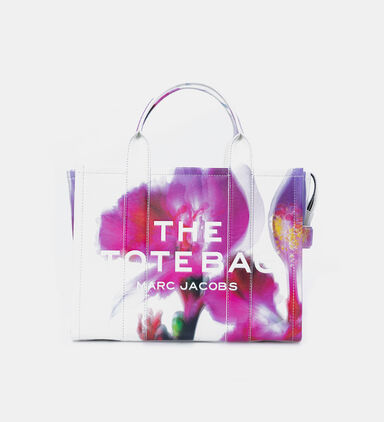 Future Floral Leather Tote Bag