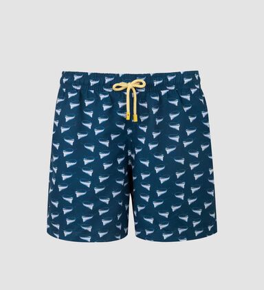 Boats All-over Printed Swim Shorts