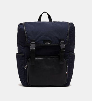 Flap Closure Logo Backpack