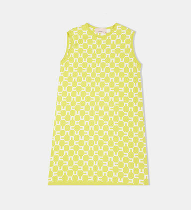 Girl Monogram-jacquard Dress