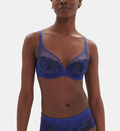 Wish Embroidered Demi-cup Bra