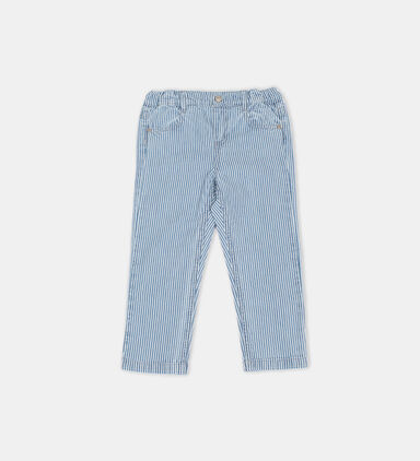 Stripped 5-pockets Denim Pants