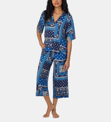 Printed Shirt Pants Pajama Set