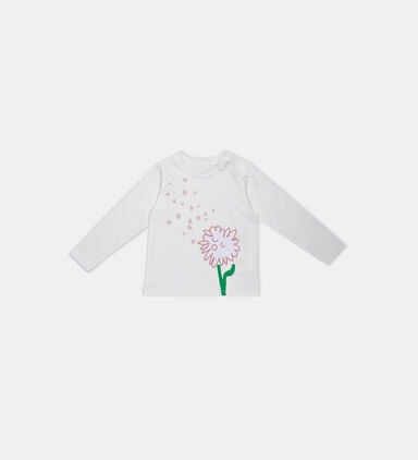 Flower Heart Printed Sweatshirt