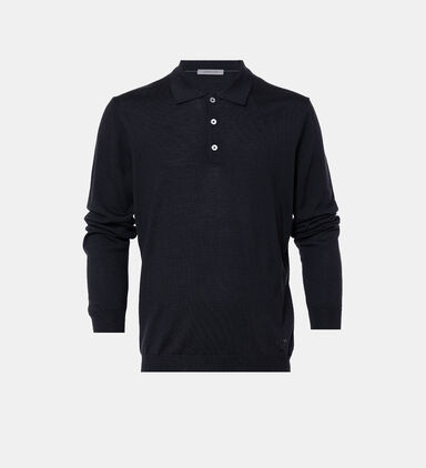 Extra Fine Merino Wool Button-up Polo Shirt