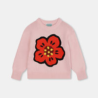 Front Floral Embroidered Logo Pullover