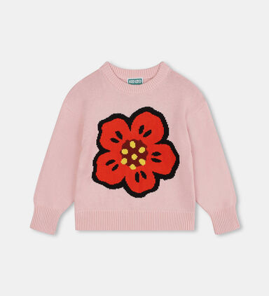 Front Floral Embroidered Logo Pullover