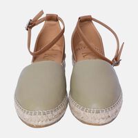 Drew Leather Flat Espadrilles