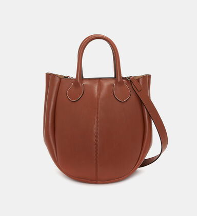 Small Punch Leather Tote Bag