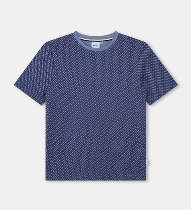 Pattern Print Cotton T-shirt