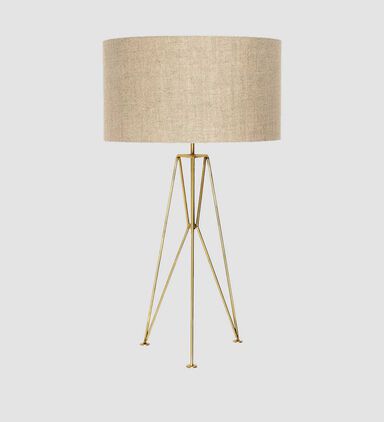 Arabesquen Linen Shade Table Lamp