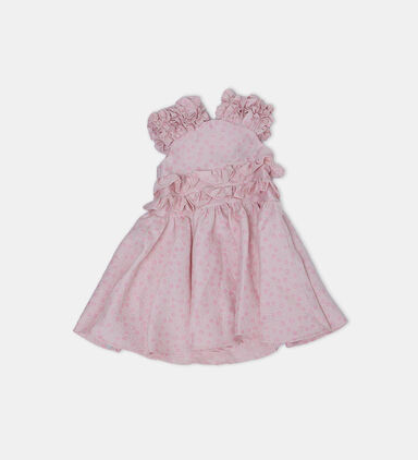 Girl Water Lily Embossed Dress