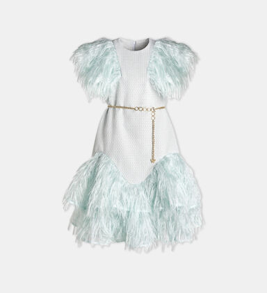 Junior Girl Forest Moss Dress