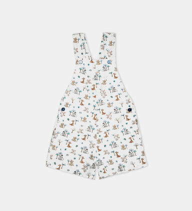 Daniel Cotton Animal-print Dungaree