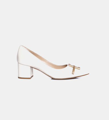 Gold-metal Mid Pumps